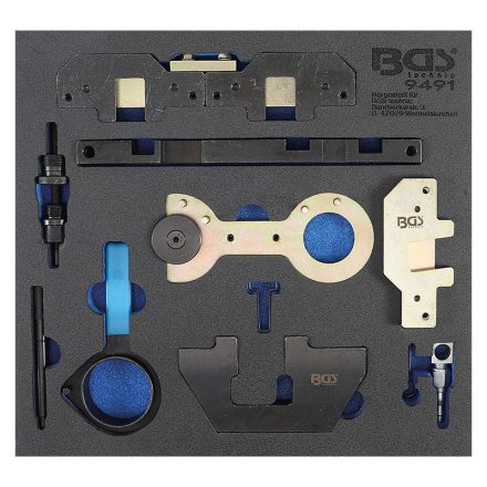 Motorvezérlés-beállító szerszámkészlet, BMW M40, M44, M50, M52, M54, M56 típusokhoz, tálcán